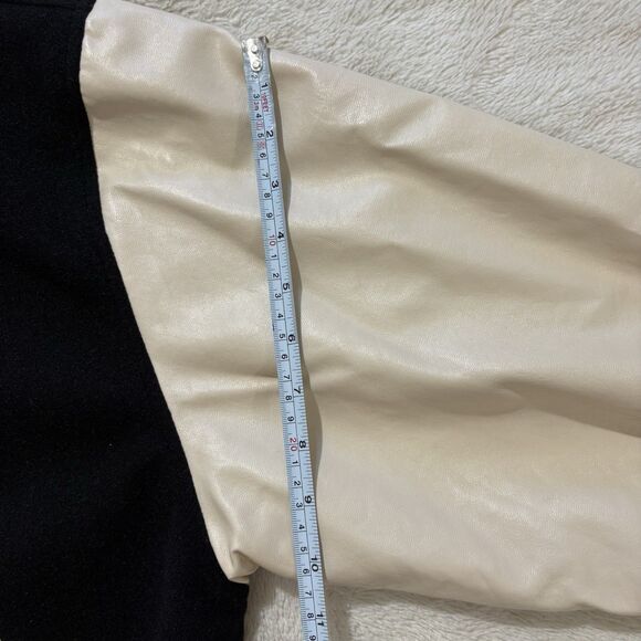 Daisy Mens Letterman Varsity Jacket Size Large Black and White Casual - Picture 10 of 10